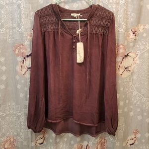 Hand dyed bohemian top